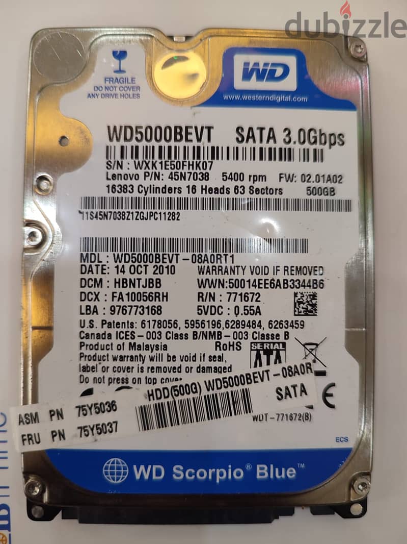 HDD 500 LAPTOP 2