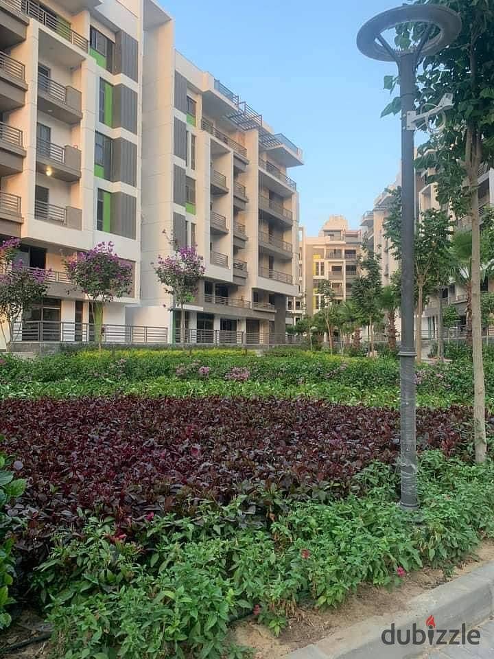 Apartment for sale 3BR with private garden, in The Icon Gardens Compound Next To AUC 3