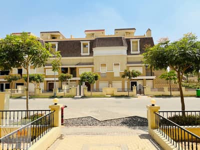 Villa 212 m with a 60 m garden, down payment of 3 million in Sarai Compound, with a landscape view, and installments to be completed in New Cairo