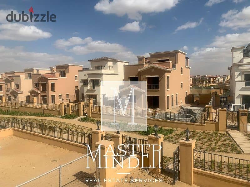 Twinhouse with Ac and kitchen with private garden in mivida new cairo 3