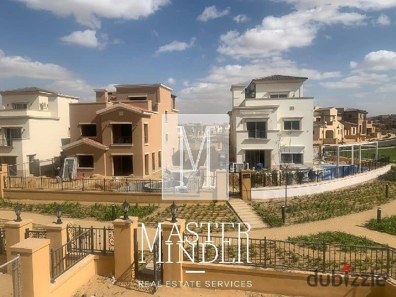 Twin house Fully Finished for sale with private garden in mivida new cairo 5