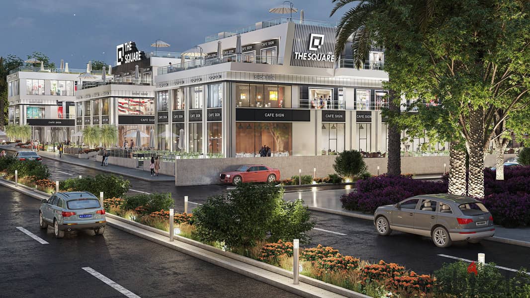 Invest with the strongest real estate developer in Shorouk, the company that owns Town Center Malls and Value Mall. A ground floor shop in The Square 6