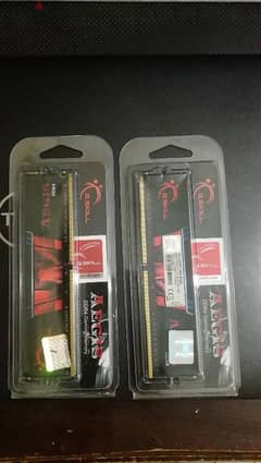 ( Ram - رامات) G. SKILL AGIES 8gb + 8 gb = 16gb ddr4 3200mhz 0