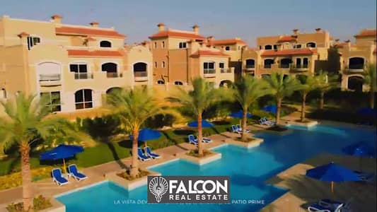 Ready to move  Corner townhouse villa with a Prime view on central parl, in Al Shorouk, La Vista Patio Prime