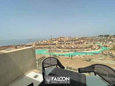 Premium Sea View Chalet Ultra Super Lux Finishing 120m Prime Location For Sale In IL Monte Galala Ain Sukhna With Installments