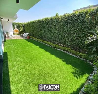 207m duplex with garden for sale in an imaginary lot with two facades on Suez Road in front of Cairo International Airport