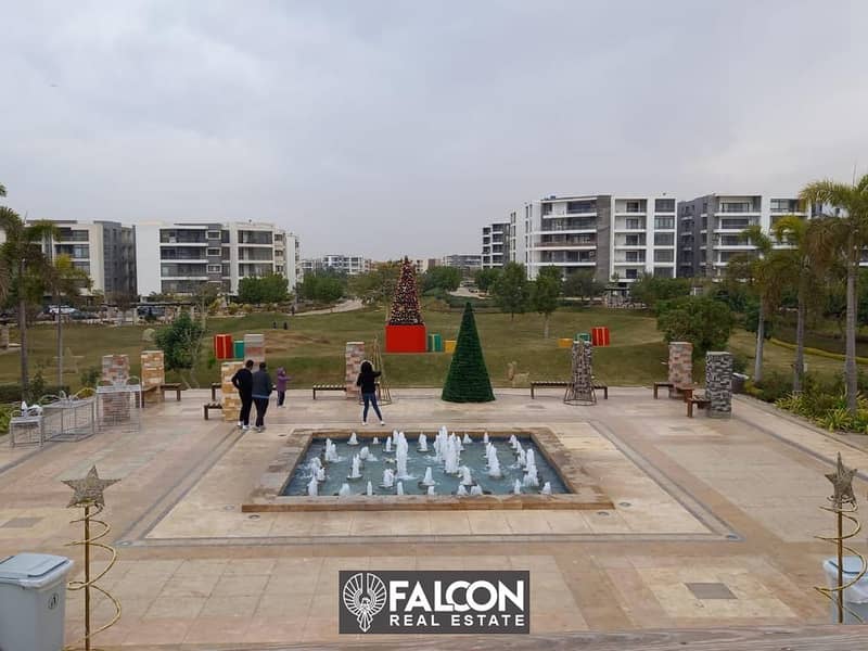 A very special apartment for sale in Taj City, with the most beautiful view in the compound, landscaping and lagoons, in the most distinctive location 5