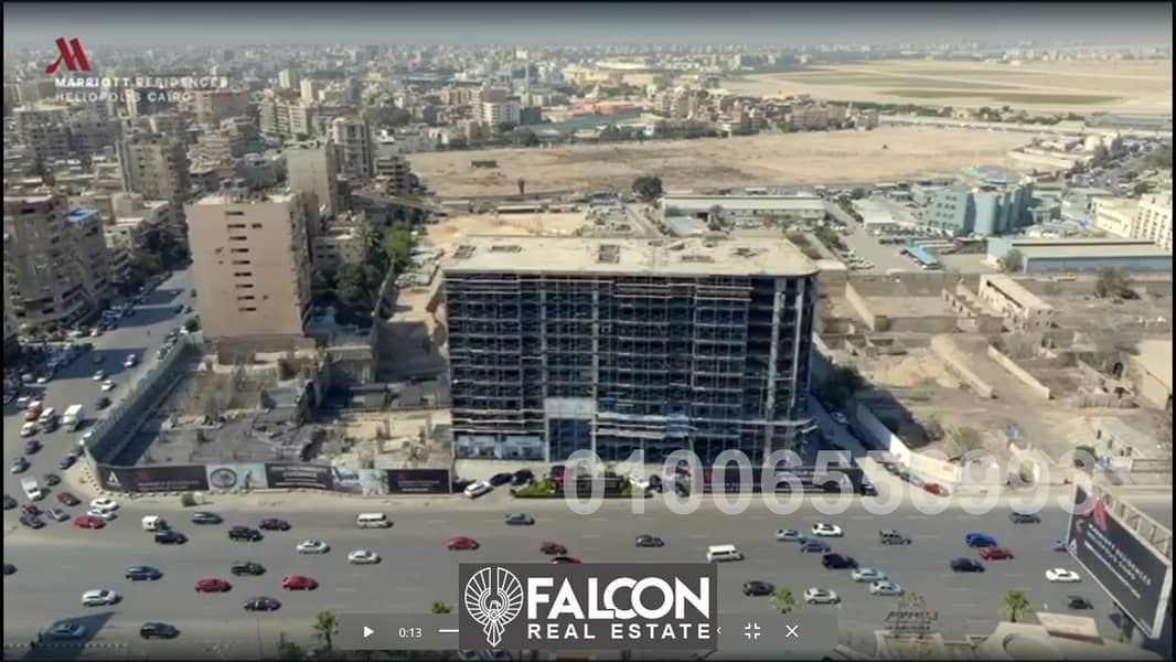 Hotel apartment with smart finishes and air conditioners for sale in the Heliopolis Marriott Hotel with a fabulous view and all hotel services 6