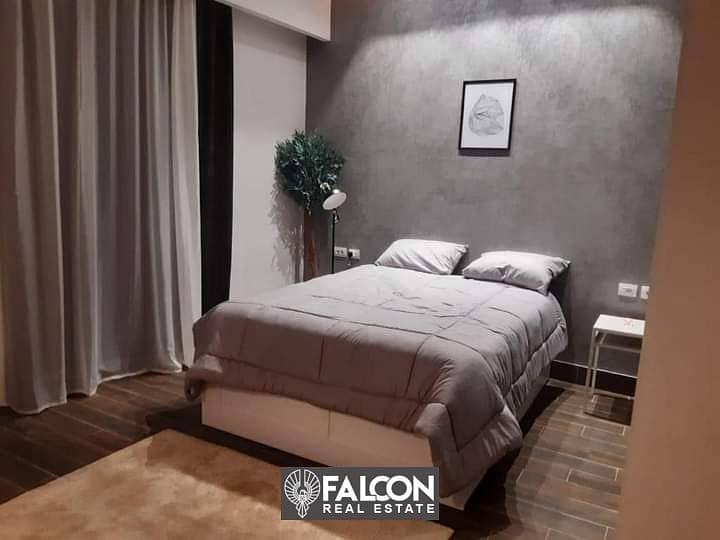 For sale, an apartment with a down payment of 580 thousand, immediate delivery, and fully finished in the Latin Quarter in El Alamein on the North Coa 2