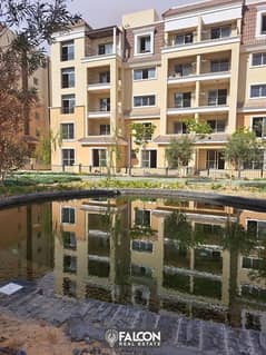 For sale, an apartment with a garden (with a 42% discount for cash + installments) next to Madinaty in New Cairo in Sarai Compound 0