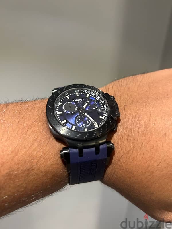 Tissot T-Race Chronograph Gray and Black blue dial 1