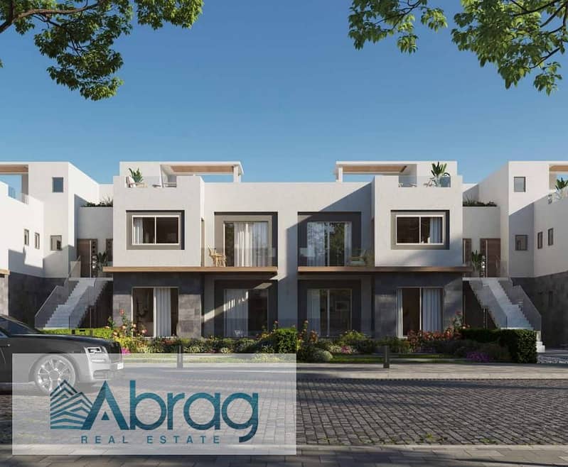 For sale, a townhouse villa, 10% down payment, 8-year installments, V Levels Dunes Compound, Sheikh Zayed 3