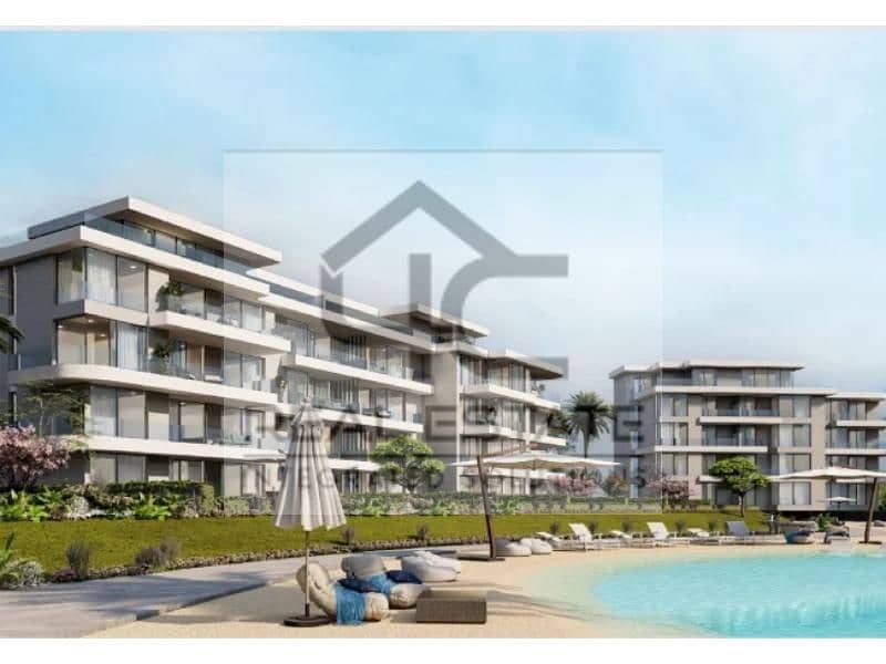 Bahri chalet, third floor, direct to the lagoon, 107 square meters, 2 bedrooms, with installments, in Sea Shore, at the best phase. 3