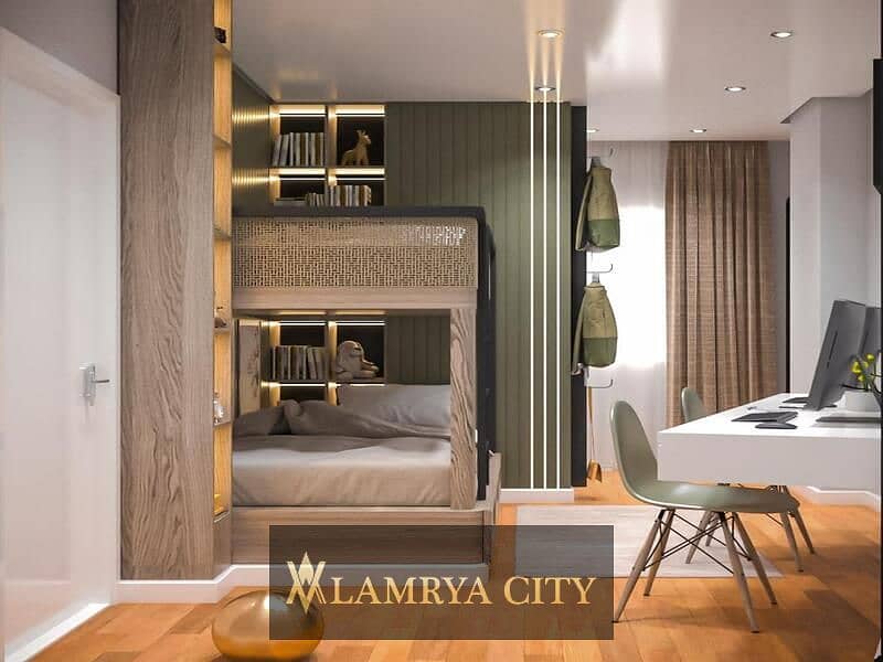 Apartment for sale with a distinctive view in a fully serviced compound, such as River Residence, with an area of ​​130 m2, to be delivered after 3 ye 10