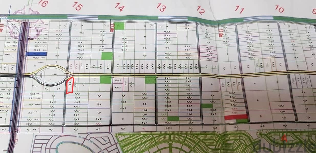 الحزام الاخضر اكتوبر ارض مساحتها 5 فدان ( 21000م ) بحوض 5 2