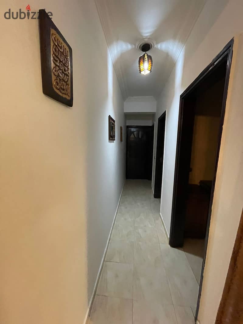 Furnished apartment for rent with all electrical appliances and air conditioners - new furniture in Al Narges Buildings - Fifth Settlement 2