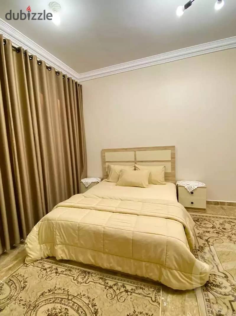 Furnished apartment for rent in Al Mostsharin Compound  Extra Super Lux - Fifth Settlement 5