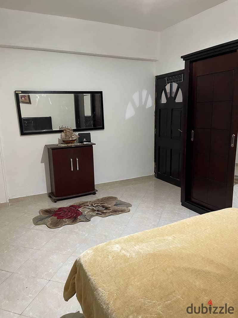 Furnished apartment for rent with all electrical appliances and air conditioners - new furniture in Al Narges Buildings - Fifth Settlement 14