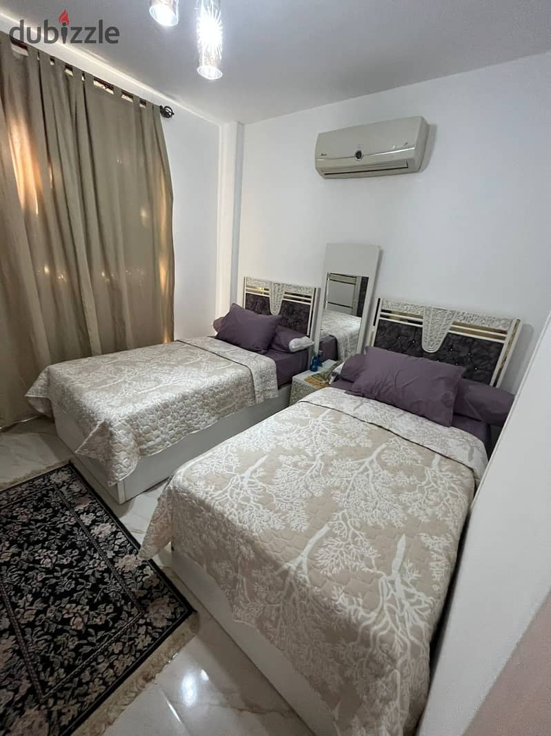 Furnished apartment for rent in Madinaty B12, super luxury, fully air-conditioned 6