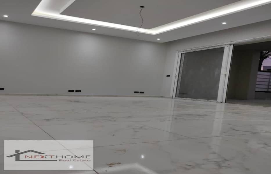 town house 250m fully finished with kitchen , ac`s in hyde park new cairo amazing price 80<000 8