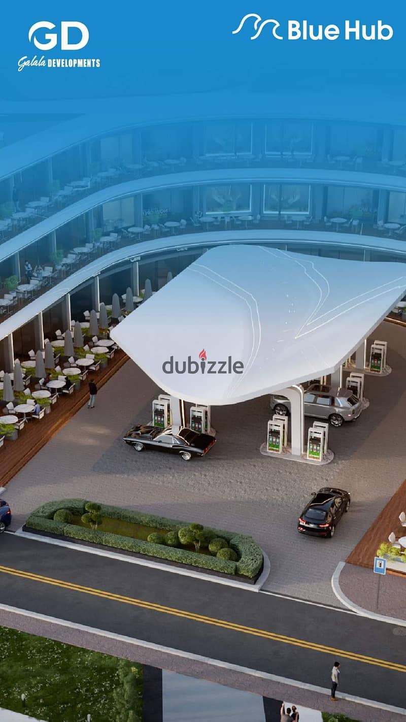 Own a 70m shop in the largest commercial mall with a unique gas station in Ain Sokhna with a 10% down payment and installment systems over 8 years 3