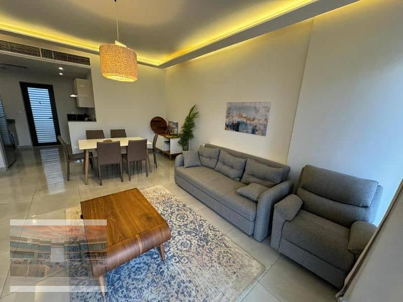 Apartment -2 bedroon- Fully furnished with ACs -for rent in Lakeview Residence New Cairo 3