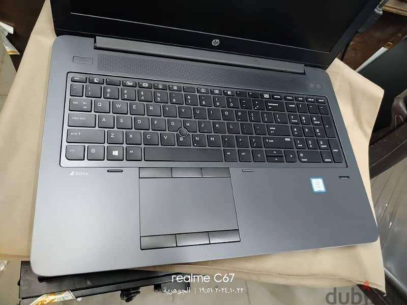 zbook G3 Core i7 6th HQ Ram 16 Hard 256 10