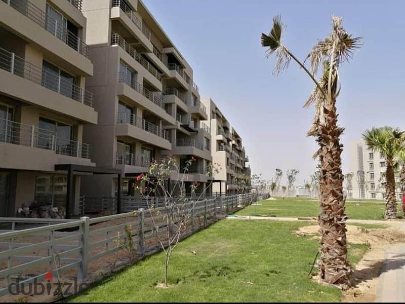 Immediate receipt apartment, fully finished, with a European-style Garden, with a 10% down payment, in Badya Compound [October] 12