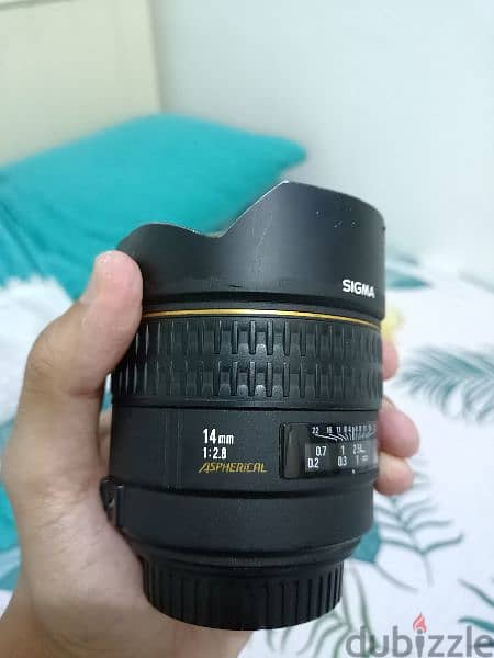 عدسه 14 mm فاتحه 2.8 ألترا وايت عدسه نادره جدا 4