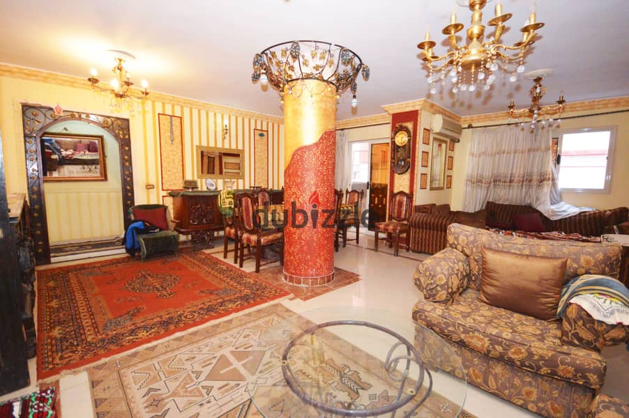 Furnished apartment for rent - Khaled bin Al-Walid - area 150 full  meters 3