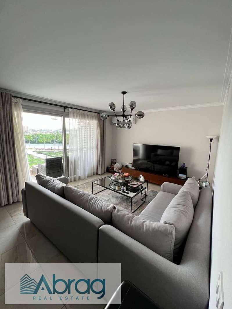 Apartment for rent, 154 sqm, two rooms, furnished and air-conditioned, first residence, Palm Parks Compound, 6 October 6