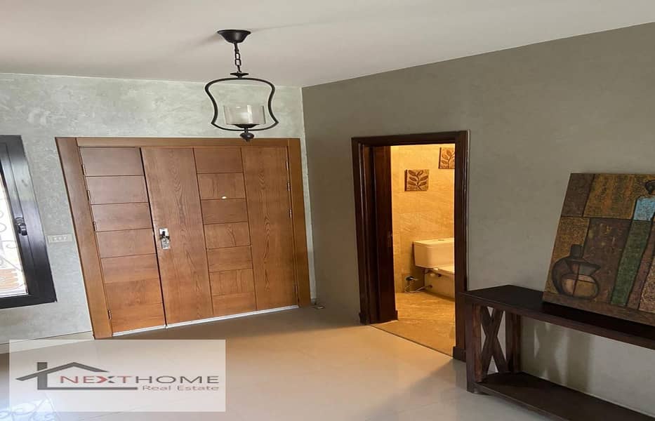 town house fully furinshed 197m for rent in hyde park new cairoview landscap bahry amazing price 75,000 5