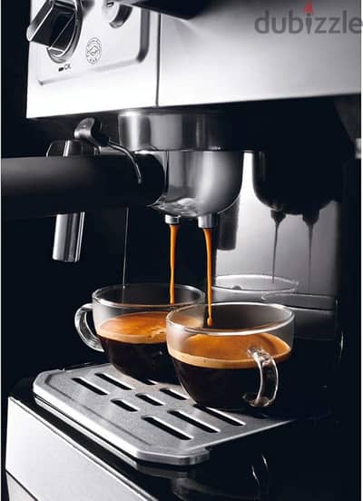 De'Longhi Combi Espresso and Filter Coffee Machine - Silver, Bco 420