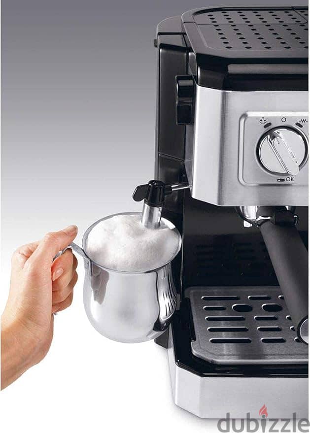 De'Longhi Combi Espresso and Filter Coffee Machine - Silver, Bco 420 3