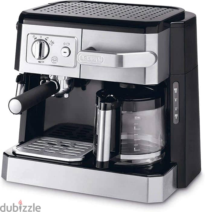 De'Longhi Combi Espresso and Filter Coffee Machine - Silver, Bco 420 4