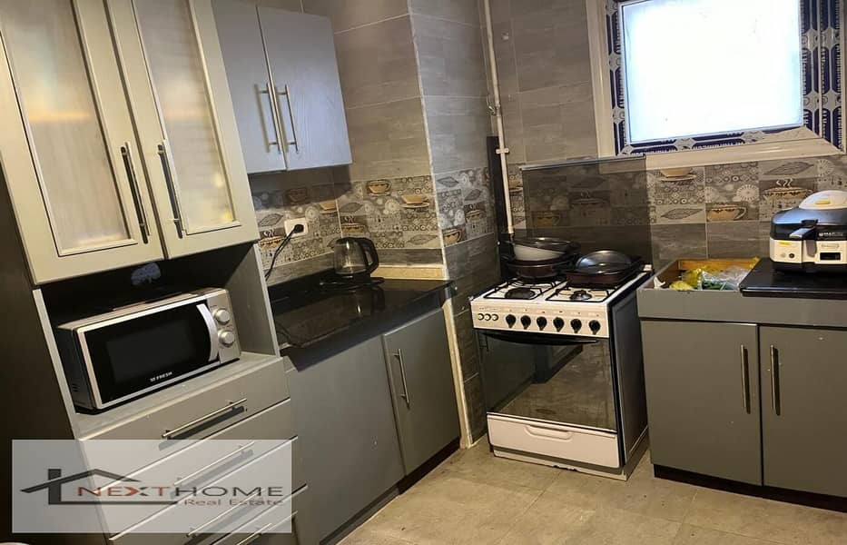 An apartment for rent in the most distinguished New Cairo compound, The Square Sabbour Compound, for rent, fully furnished, with hotel furnishings 0