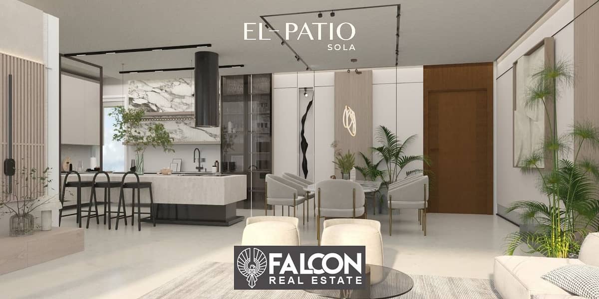 Without a down payment and at the first offer price in the new La Vista project Patio Sola, I own an apartment of 150 meters on Suez Direct Road. . . . . . 4