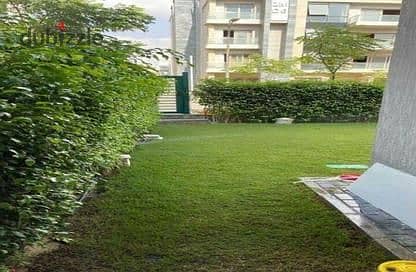 Garden apartment for sale, immediate delivery, fully finished, in the heart of the Fifth Settlement, in Galleria Moon Valley Compound 10