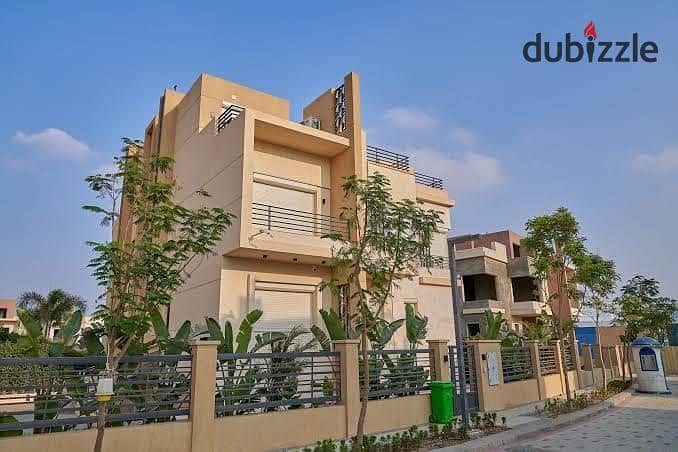 Villa house for immediate delivery, 240 sqm with a 240 sqm garden, in ALMA compound, Sheikh Zayed, next to Arkan Mall and across from Americana Plaza. 1