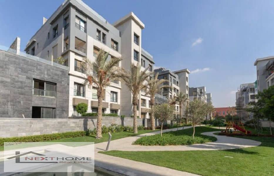 Apartment for sale in Trio Gardens Compound, super luxurious finishing, distinctive view 1