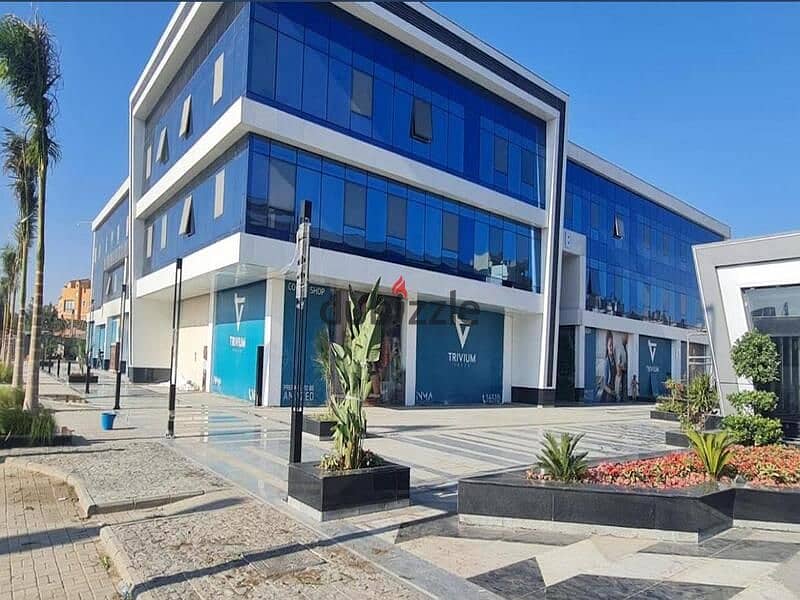 Office for rent, 72 meters, in Trivium Mall, Sheikh Zayed, finished, with air conditioning, distinctive location, in front of Capital and Park Street 2