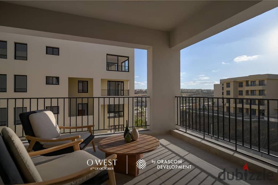 Prime location apartment with 4 rooms in Owest, available for installment over 9 years, directly across from Mall of Egypt. 12