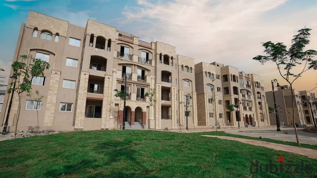 Apartment for sale in October with installments, fully finished in Rock Eden with a distinctive view of water bodies and landscape. . | Ashgar City - A 28