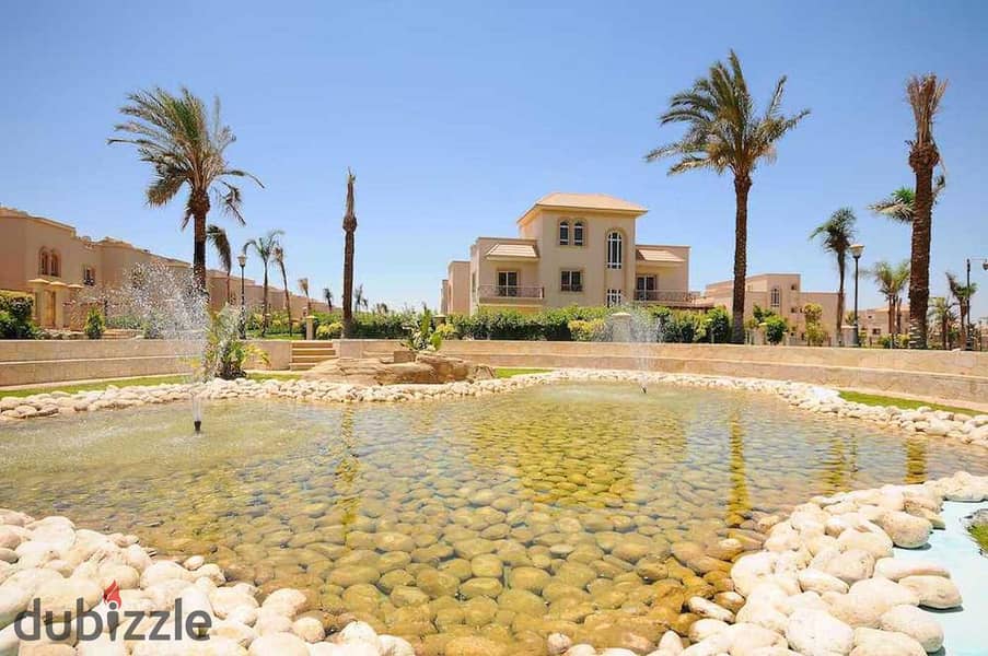 Twin house for sale 303m, super deluxe finish Greens Compound Sheikh Zayed 5