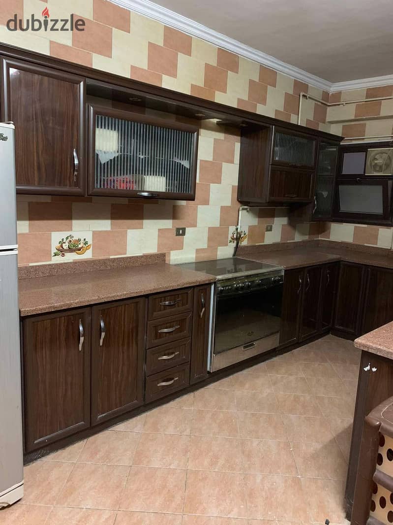 Furnished apartment for rent in District 3/4, a prime location next to services and the Arbella Mall in the Fifth Settlement 3