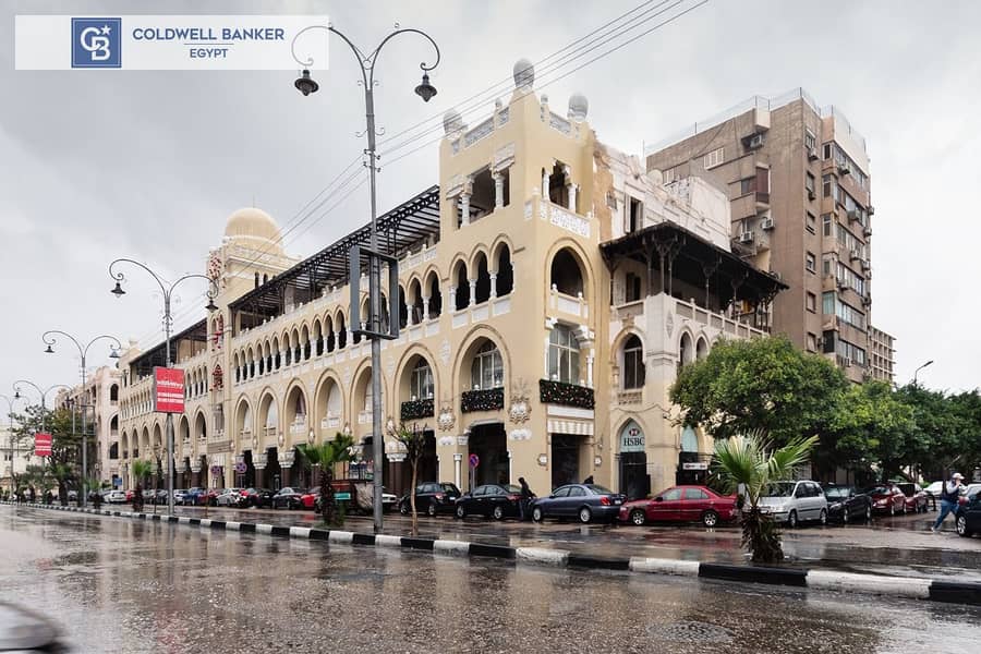 For investment, 635 sqm shop for sale in Masr el Gedida, leased for 3 years to a known Restaurant with a high monthly return  and 10 % annual increase 1