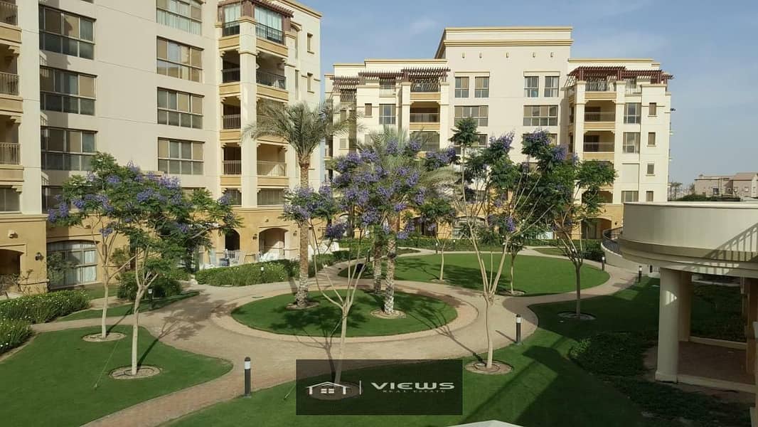 Apartment with garden 220M facing north direct on pool Uptown cairo 0