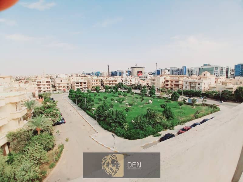 duplex  bahri for sale, south of the academy, a view, open to the garden - New Cairo 11