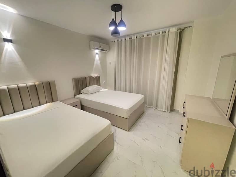 شقة مفروشة للايجار - ارضى بجاردن الخمائل الشيخ زايد Fully furnished 3