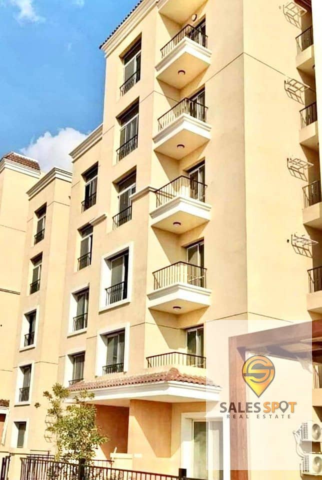 At half price a prime location apartment for sale in Sarai Sarai Compound near the Fifth Settlement 7